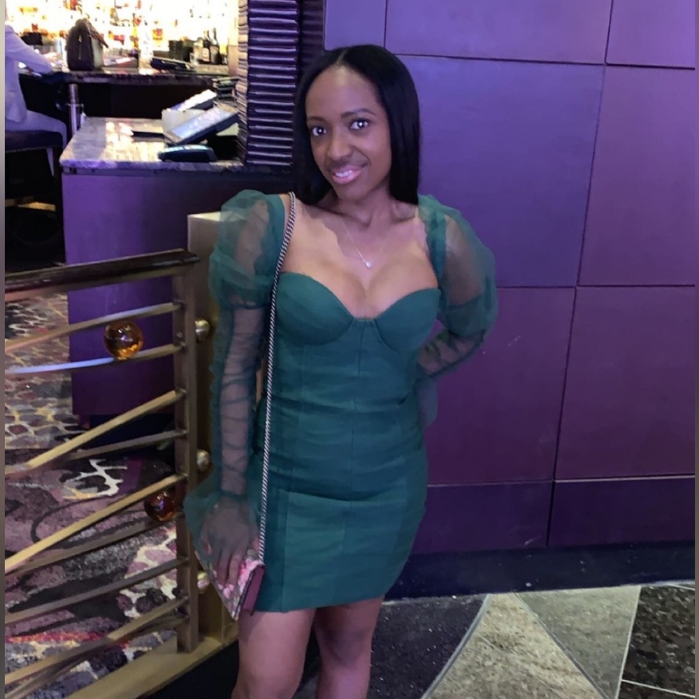Green women’s dress - size S